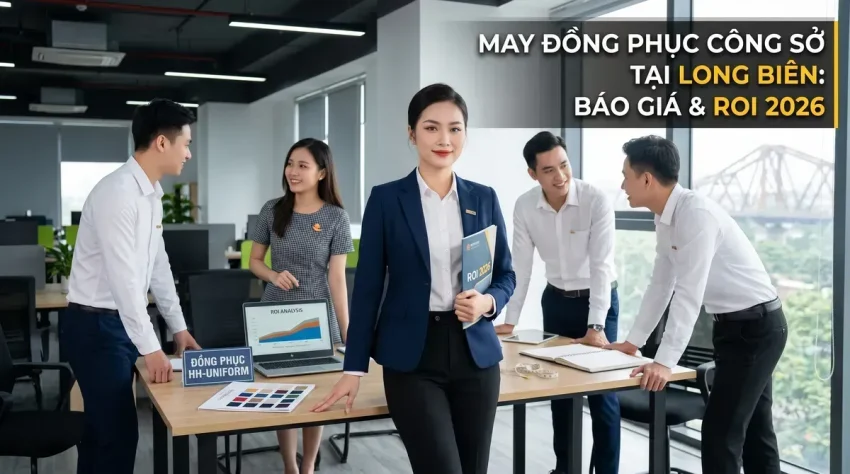 May đồng phục công sở tại Long Biên: Bảng giá 2026